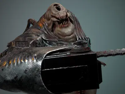 Biochemical Monster 06 Low-poly 3D model