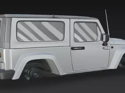jeep upper body 3D model