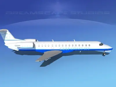 Embraer ERJ-140 Gulf Coast Jet 3D model