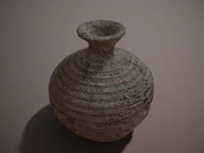 Old Jar PBR low poly Free low-poly 3D model