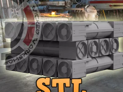 Proton Torpedo Cargo Container 3D Print STL File 3D print model