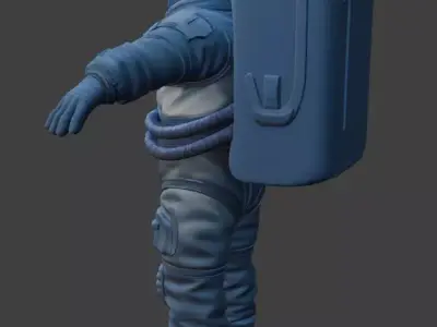 Realistic Astronaut Space Suit 3D model buy
