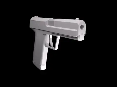 HK USP Free low-poly 3D model