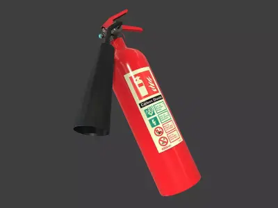 Fire Extinguisher Low-poly 3D model