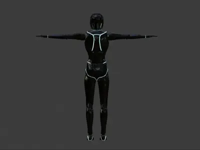 Sci Fi Woman Free 3D model