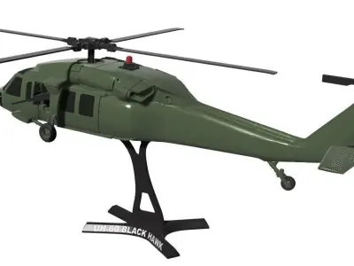 UH-60 Black Hawk 3D print model
