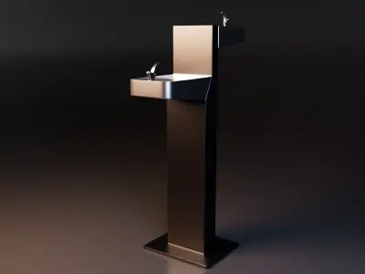 Drinking Fountain Low-poly 3D model