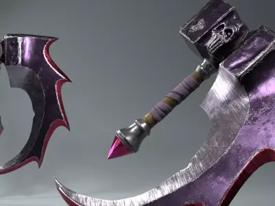 The Basher Blades Low-poly 3D model