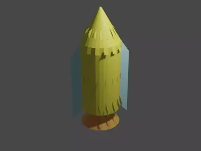 rocket 3D model