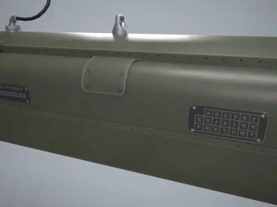 Telson 12 Launcher With Missiles Low-poly 3D model