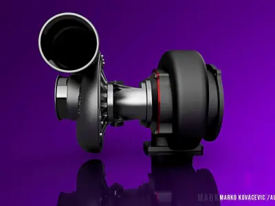 Turbocharger turbo 3D model