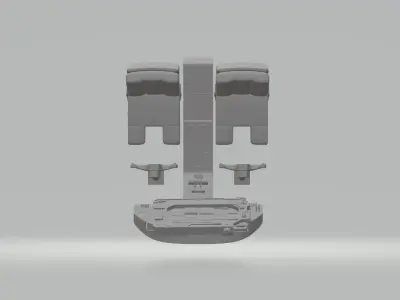 Cockpit helicopter and plane 3D print model