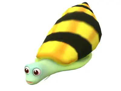 Assassin Snail Animated  Low-poly 3D model