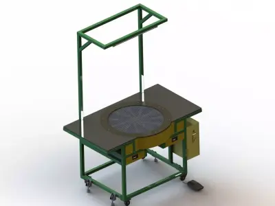 Disc Sander for Refurbished Car Rubber 3D model