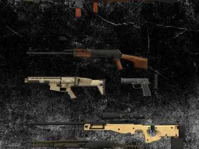 Weapon Pack 1 3D model