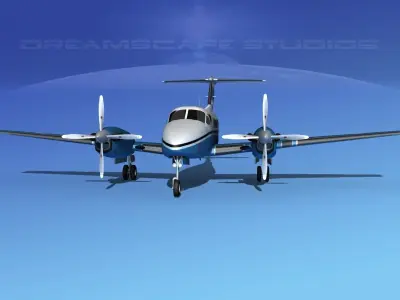 Beechcraft UC-12Q Huron HAF 3D model