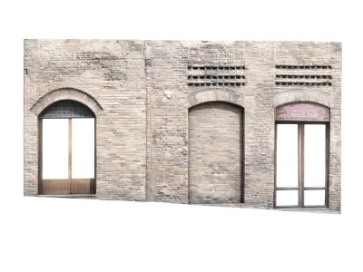 3D Scanned Italian Facade 005 3D model