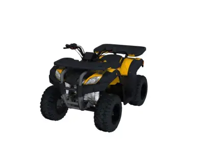 Off Road Utility ATV Quad Bike All Terrain Work Vehicle 3D model