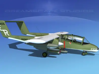 Rockwell OV-10 Bronco USMC 2 3D model
