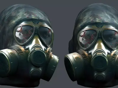 Helmet 3d model military combat Military Low-poly VR Low-poly 3D model