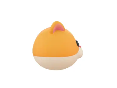 Prop165 Hamster Head 3D model