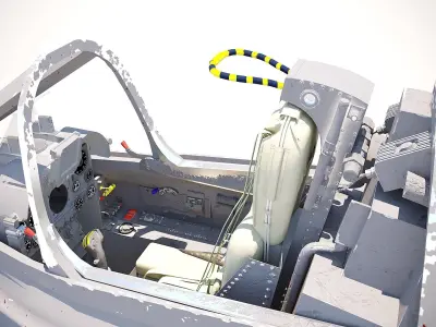 Mirage III Cockpit 3D model