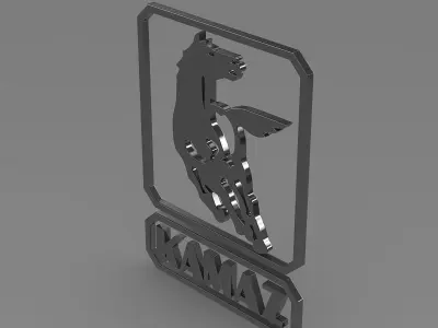 Kamaz new logo 3D model