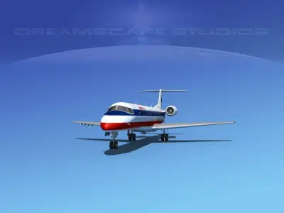 Embraer ERJ-145 American Eagle 3D model
