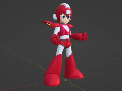 Jet MegaMan - Megaman 6 3D model