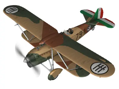 Fiat CR 32 - Italy Airforce - 79 Squadriglia 3D model