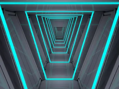 Sci Fi Interior 3D model 84