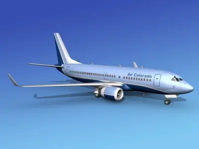 Boeing 737-700ER Air Colorado 3D model