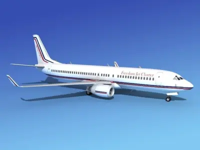 Boeing 737-800 Freedom Air 3D model