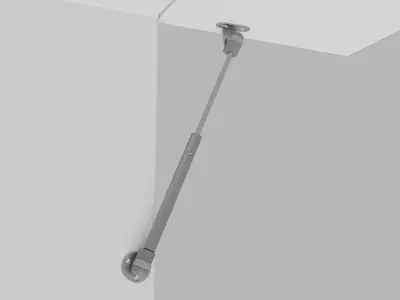 Door gas piston 3D model