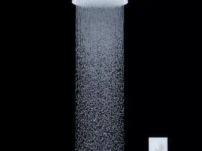 Ceiling Round Shower Axor 3D model