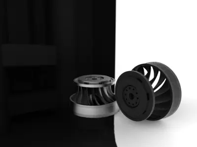 Francis Turbine Runner Free 3D model