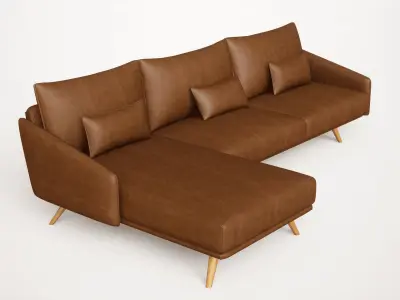 Costura Sectional  sofa Free 3D model