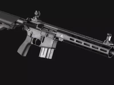 FERFRANS SOAR CQB MLOK - AR-15 Pack - Game Asset Low-poly 3D model