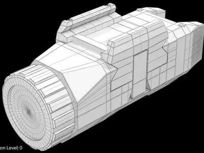 Inforce Tactical Flashlight Low-poly 3D model