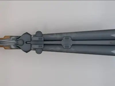 Double Barrel Shotgun  Low-poly 3D model