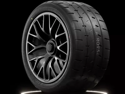 Yokohama Advan A052 New Real World Details 3D model