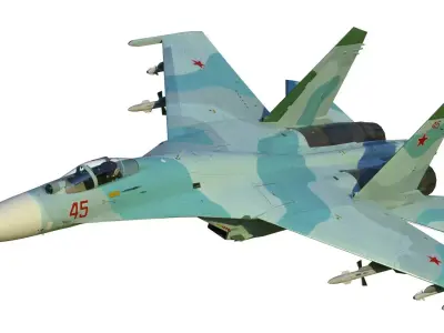 Su-27 Flanker 3D model