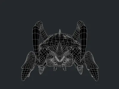 BugMonster spider Low-poly 3D model