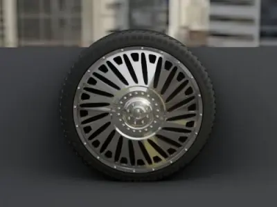 WHEEL FOR CUSTOM TRUCK 21F FRONT AND DOUBLED BACK 3D print model