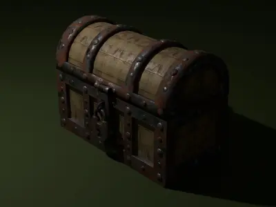 Treasure chest Free 3D model
