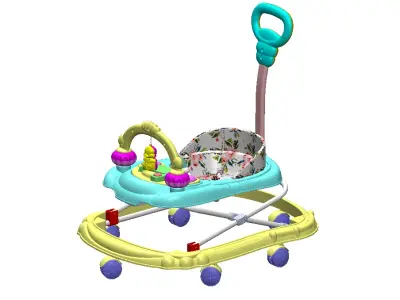 Baby Walker Assembly 3D model