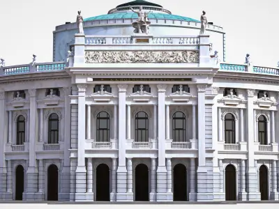 Burgtheater - Vienna Austria 3D model