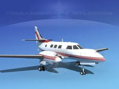 Swearingen SA226-T Merlin III V11 3D model