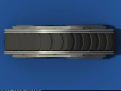 tank track sci fi Low-poly 3D model