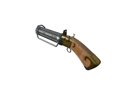 Percys Gun Vox Machina Low-poly 3D model